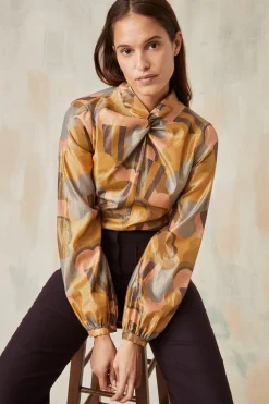 Blouse Olympe Golden Pop Corn<Soi Paris Online