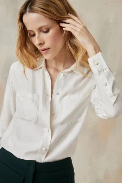 Chemisier en soie Blanc Innocent<Soi Paris New
