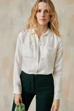 Chemisier en soie Blanc Innocent<Soi Paris New