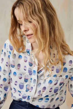 Chemisier en soie Les Hublots<Soi Paris Clearance