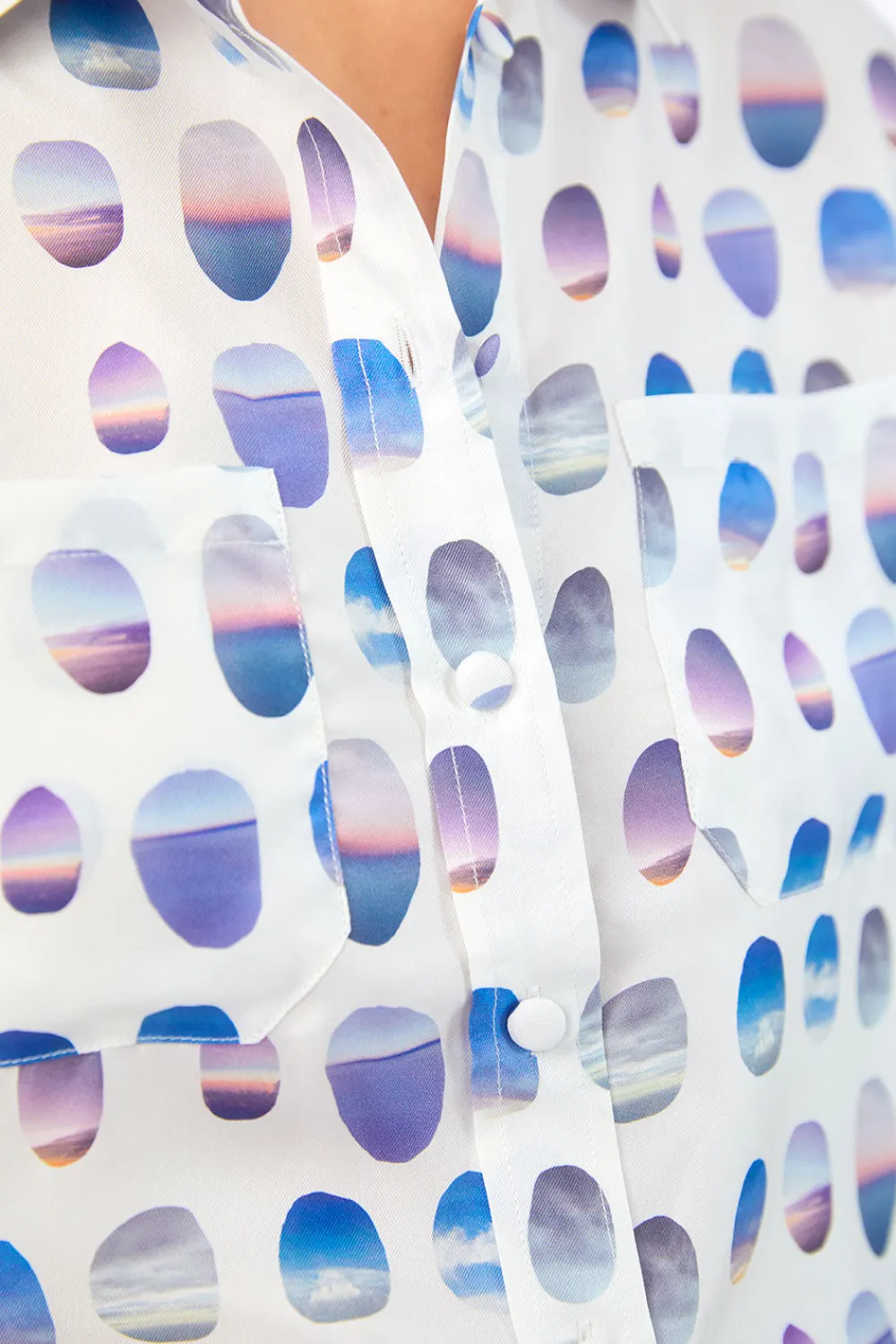 Chemisier en soie Les Hublots<Soi Paris Clearance