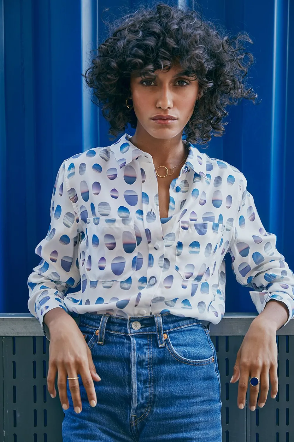 Chemisier en soie Les Hublots<Soi Paris Clearance