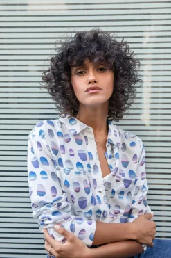 Chemisier en soie Les Hublots<Soi Paris Clearance