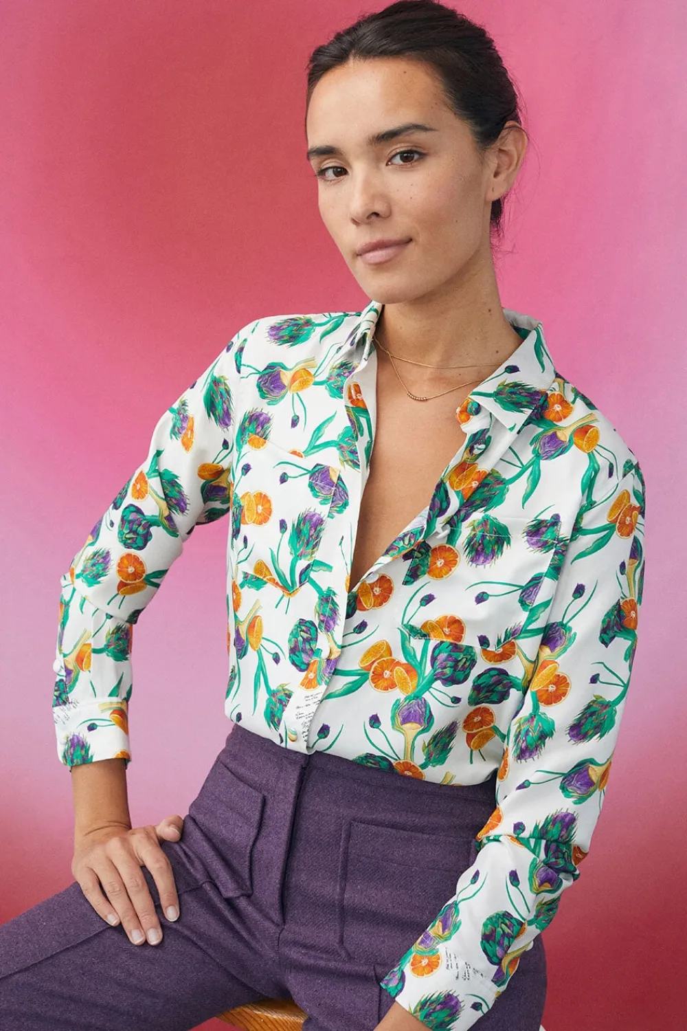 Chemisier en soie Mamie Odette<Soi Paris Fashion