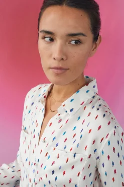 Chemisier en soie Reine Elisabeth<Soi Paris Flash Sale
