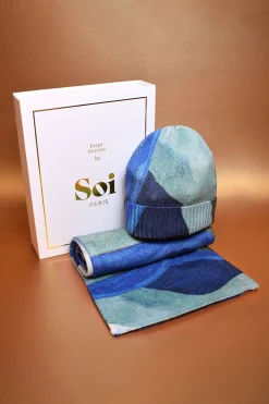 Coffret Bonnet et Echarpe Evasion Glacée<Soi Paris Online