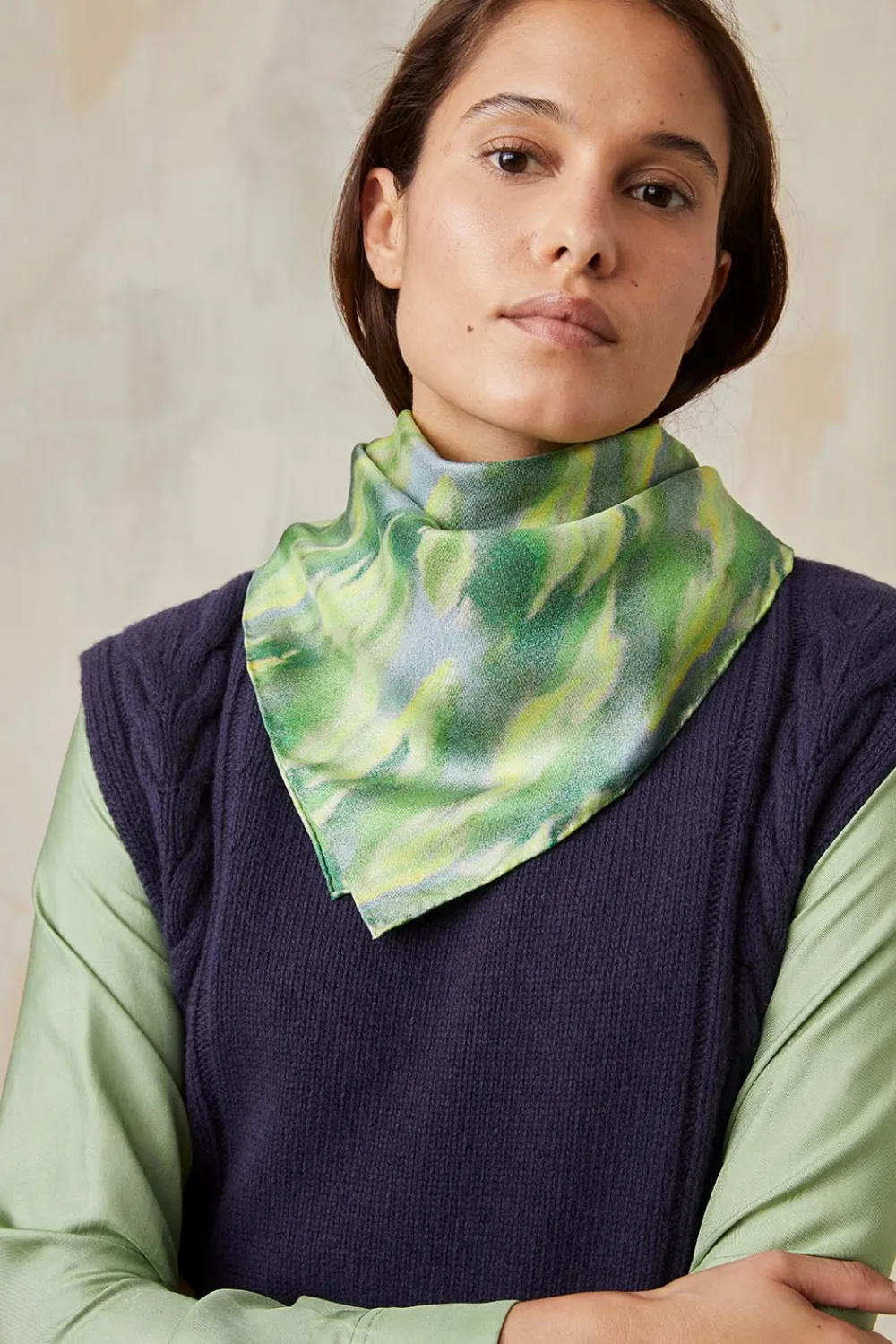 Foulard en soie Boréal<Soi Paris Outlet