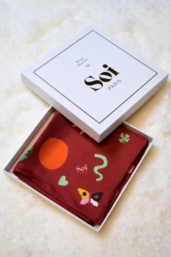 Foulard en soie Soi x Leona Rose<Soi Paris Store