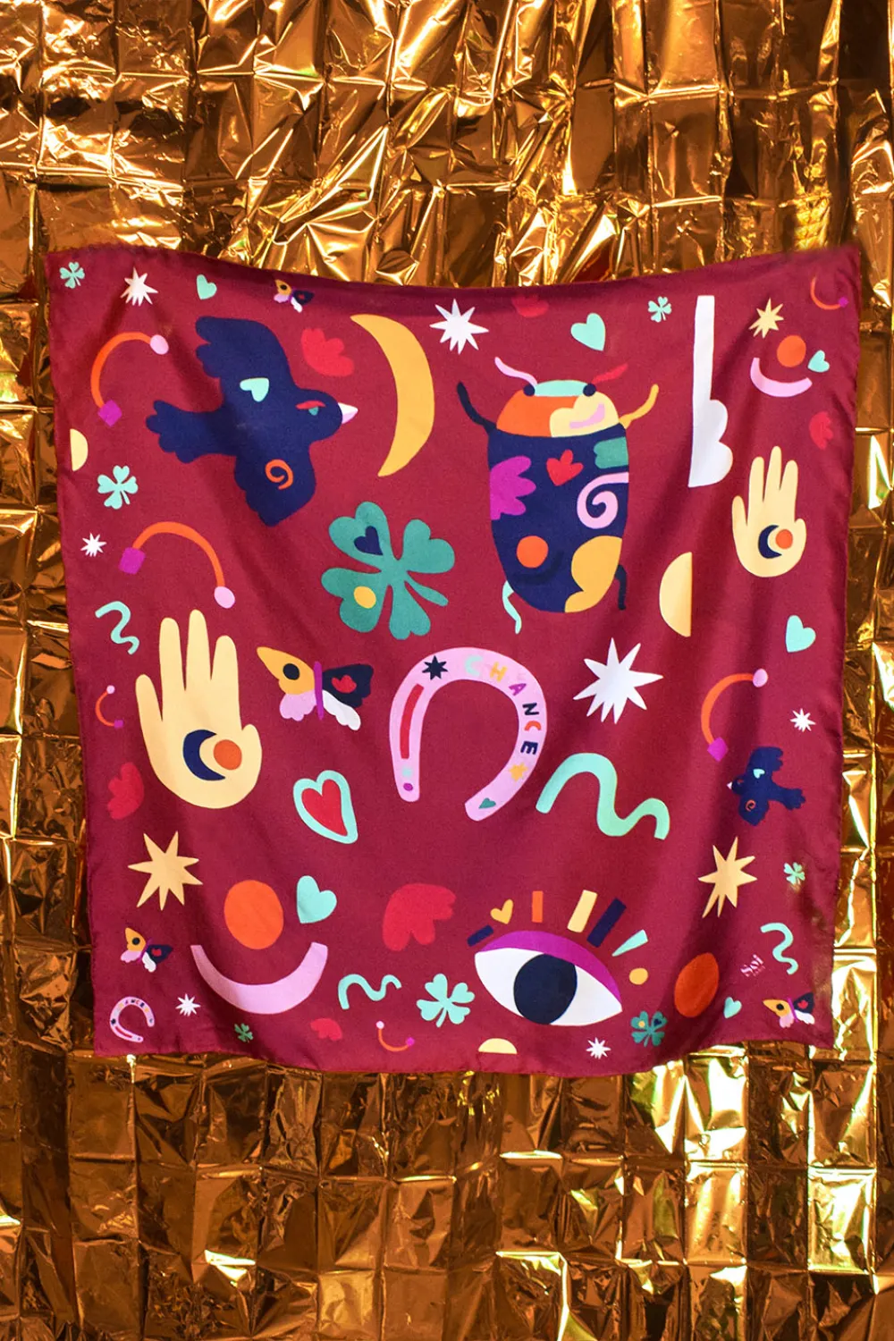 Foulard en soie Soi x Leona Rose<Soi Paris Store