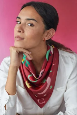 Foulard en soie Soi x Leona Rose<Soi Paris Store