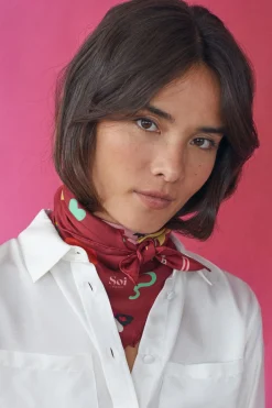 Foulard en soie Soi x Leona Rose<Soi Paris Store