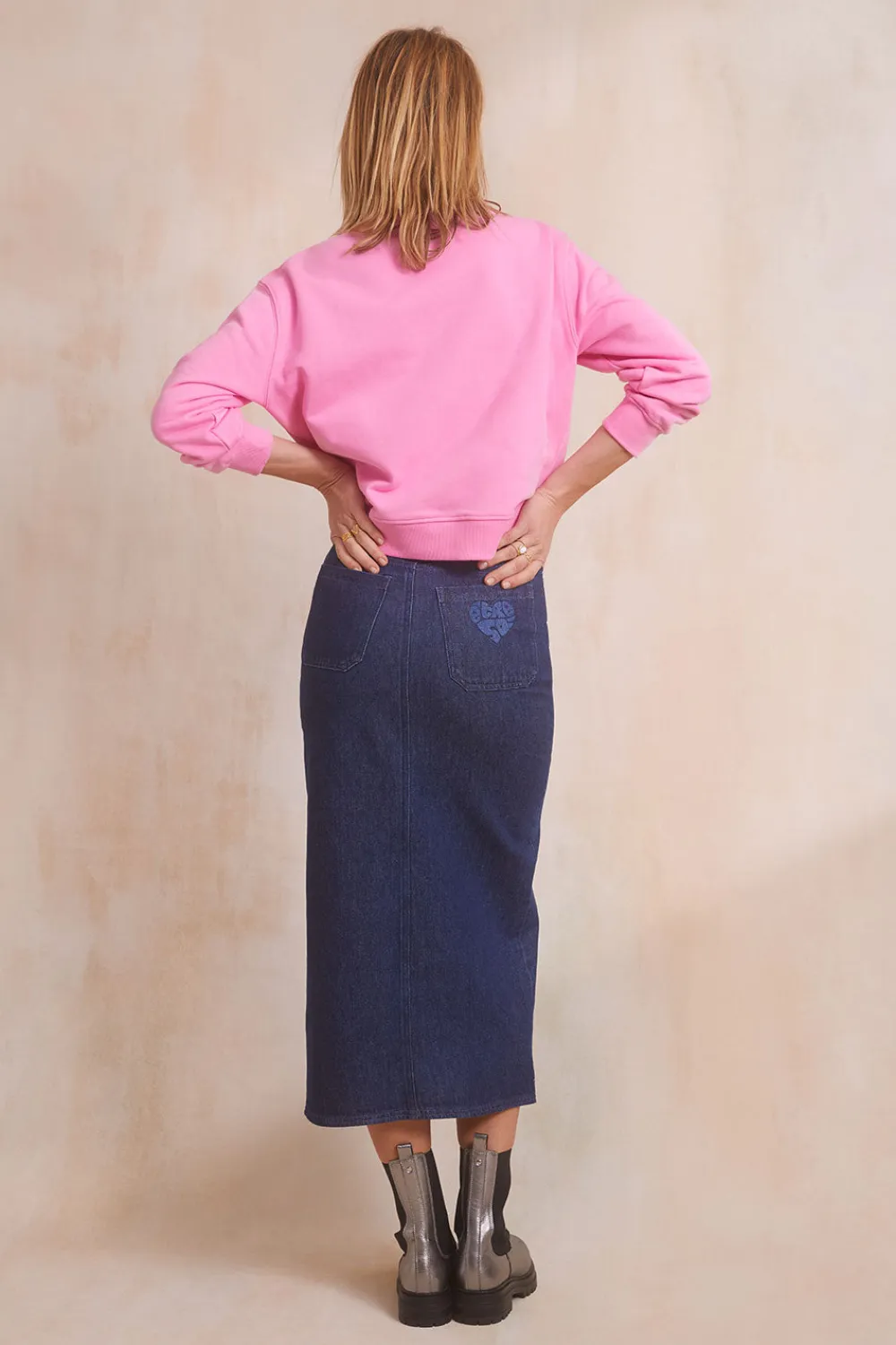 Jupe Longue Denim Brut<Soi Paris Discount