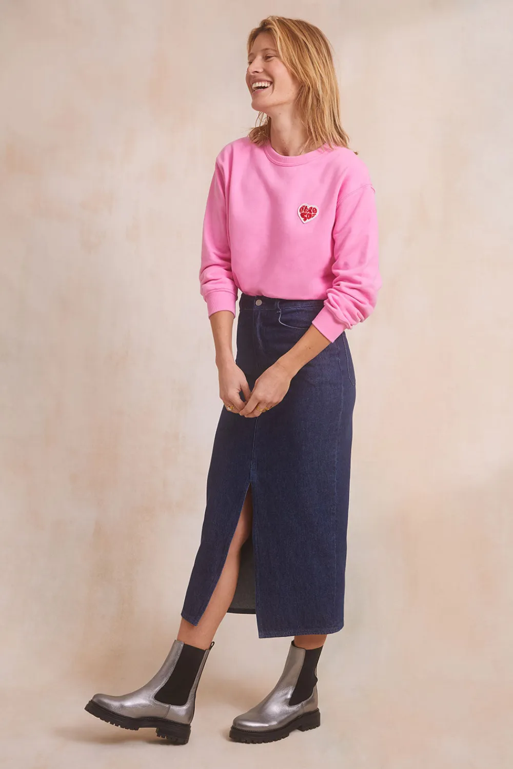 Jupe Longue Denim Brut<Soi Paris Discount