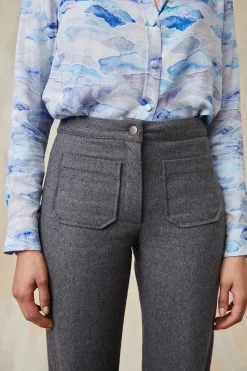 Pantalon Enchanteur Anthracite<Soi Paris Shop