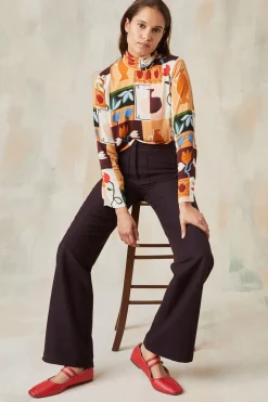 Pantalon Enchanteur Aubergine<Soi Paris Online