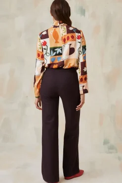 Pantalon Enchanteur Aubergine<Soi Paris Online