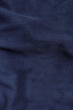 Pantalon Idéaliste en velours Bleu nuit<Soi Paris Cheap