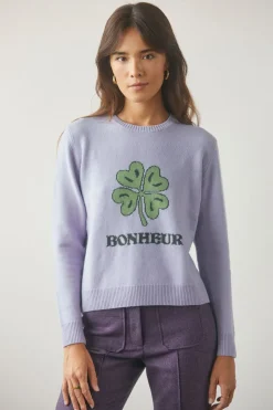 Pull Bonheur Violet en laine<Soi Paris Outlet