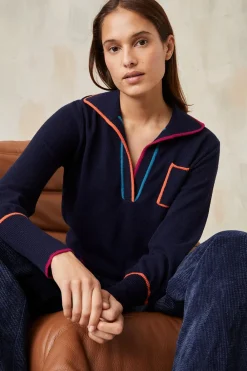 Pull Paolo Bleu Profond<Soi Paris Flash Sale