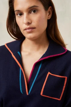Pull Paolo Bleu Profond<Soi Paris Flash Sale