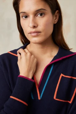 Pull Paolo Bleu Profond<Soi Paris Flash Sale