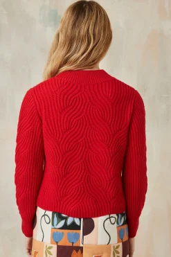 Pull Rouge Vermillon<Soi Paris Online