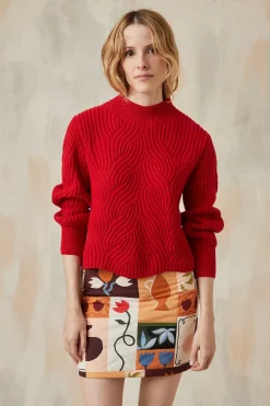 Pull Rouge Vermillon<Soi Paris Online