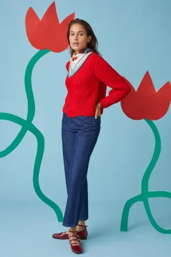 Pull Rouge Vermillon<Soi Paris Online