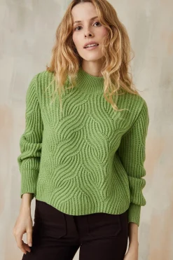 Pull Vert Pistache<Soi Paris Shop
