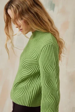 Pull Vert Pistache<Soi Paris Shop