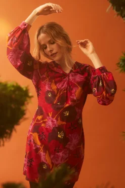 Robe Hera en soie Pomodoro<Soi Paris Online