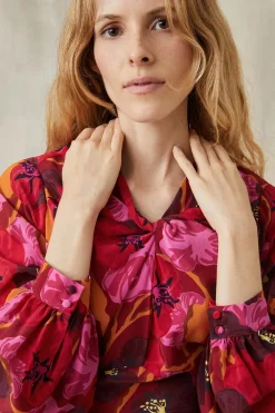 Robe Hera en soie Pomodoro<Soi Paris Online