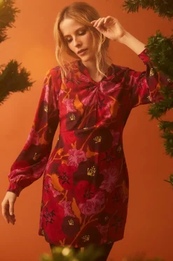 Robe Hera en soie Pomodoro<Soi Paris Online