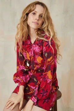 Robe Hera en soie Pomodoro<Soi Paris Online