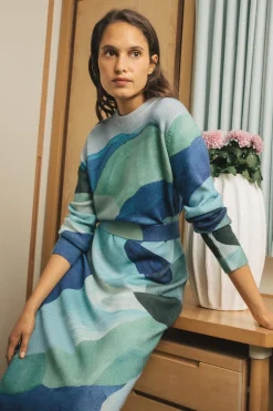 Robe Pull Evasion glacée<Soi Paris Flash Sale