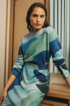 Robe Pull Evasion glacée<Soi Paris Flash Sale