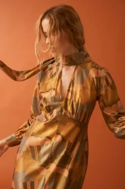 Robe Scarlett Golden Pop Corn<Soi Paris Store