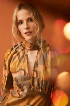 Robe Scarlett Golden Pop Corn<Soi Paris Store