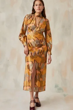 Robe Scarlett Golden Pop Corn<Soi Paris Store
