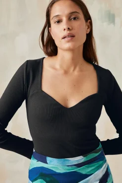 Top Grand Cœur Réglisse<Soi Paris Flash Sale